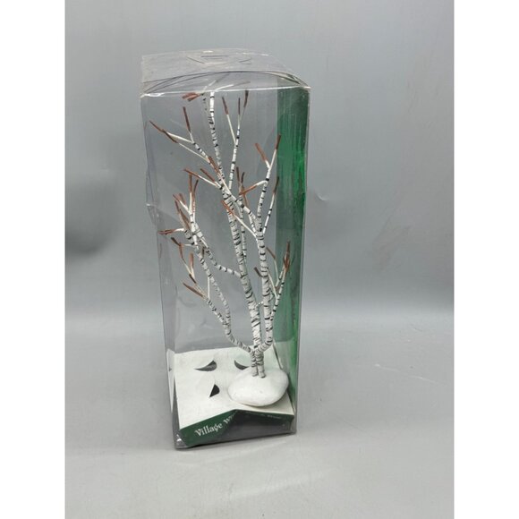 Dept 56 Christmas Village Winter Birch Tree Decoration Figurine new in Box READ - Picture 2 of 7